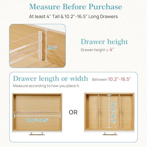 14 Pack Drawer Dividers for Clothes (14 Count)