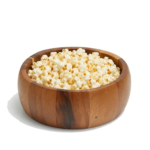 Woodard & Charles Acacia Wood Individual Salad & Snack Bowl
