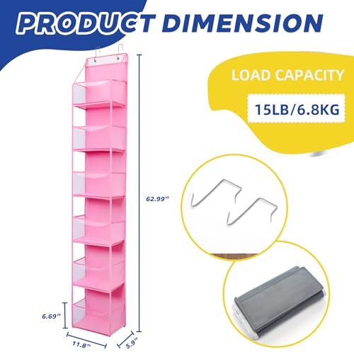 6 Tier Over The Door Hanging Organizer (6 Count)