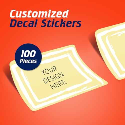 Custom Vinyl Stickers Your Image (100 Count)