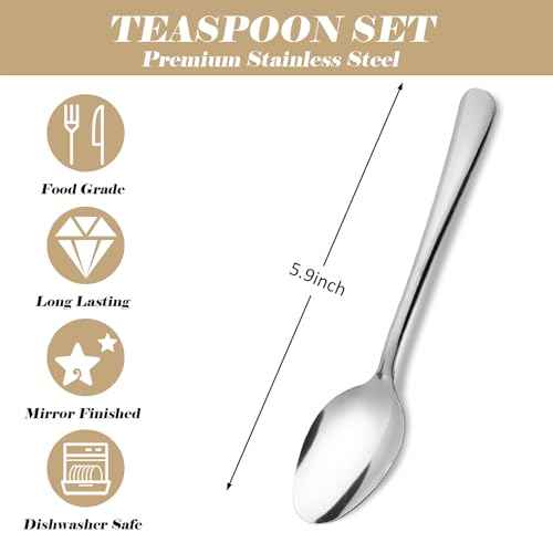 Windsor 120 Piece Set Stainless Steel Teaspoons (120 Count)