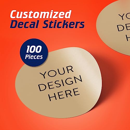 100 Custom Vinyl Stickers (100 Count)