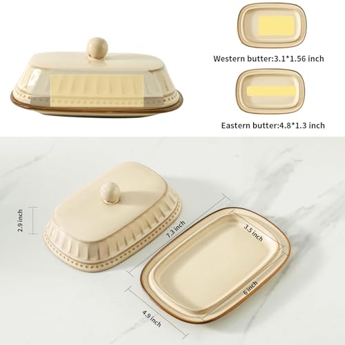Vintage Butter Dish with Lid