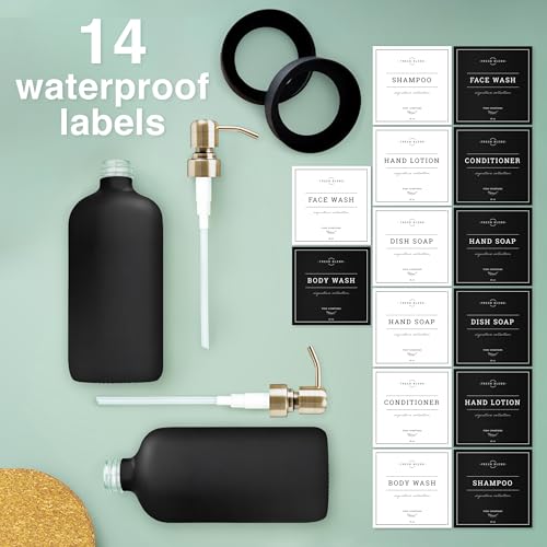 Black Glass Soap Dispenser