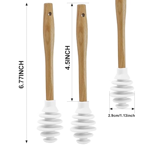 3 Pack Silicone Honey Dipper Sticks