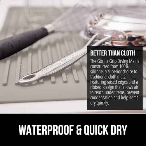 Patented BPA Free Silicone Dish Drying Mat