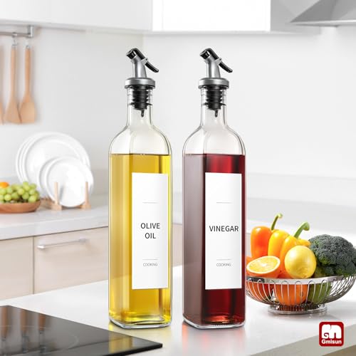 Olive Oil and Vinegar Dispenser Bottle Set (2 Count)