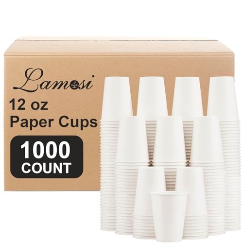 1000 Count 12 oz Paper Coffee Cups Bulk