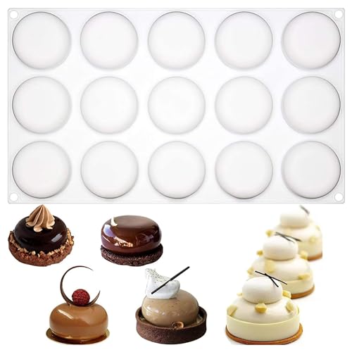 Flat Circle Silicone Mold for Baking Mousse Cake
