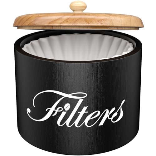 Wooden Coffee Filter Holder with Lid