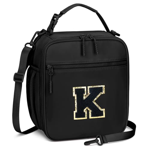 Lunch Box Kids Large Initial Insulated Lunch Bag for Girls