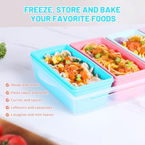 2 Cup Silicone Freezer Molds with Lids (4 Count)