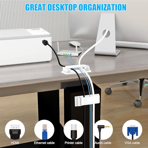 100 PCS Self Adhesive Cable Clips (100 Count)