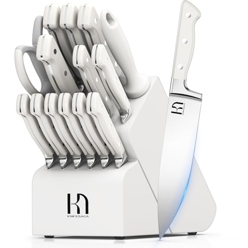 15 pc Japanese Kitchen Knife Block Set (15 Count)
