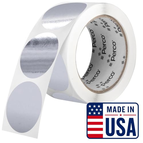 Metallic Silver Round Circle Dot Sticker 2