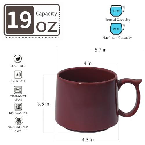 Coffee Mugs Gift Set of 4 (4 Count)