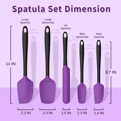 Silicone Spatula Set of 5 (5 Count)