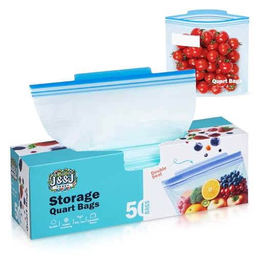 Quart Freezer Bags 50 Count