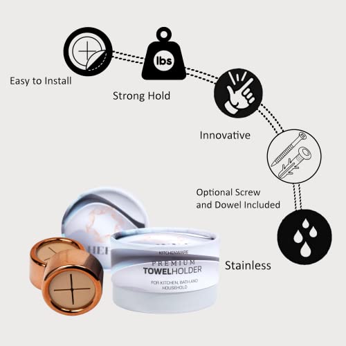 Towel Hooks Dish & Hand Towel Holder (8 Count)