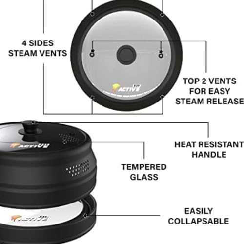 Collapsible Microwave Cover for Food