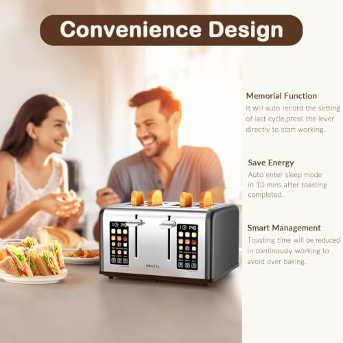 4 Slice Toaster with Touch Screen Control