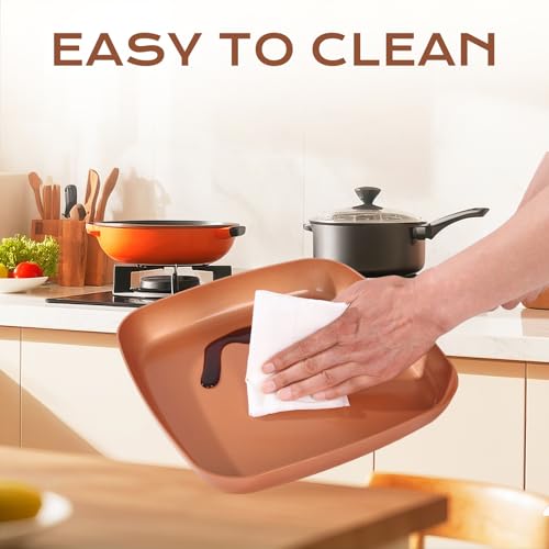 Non Stick Copper Square Frying Pan