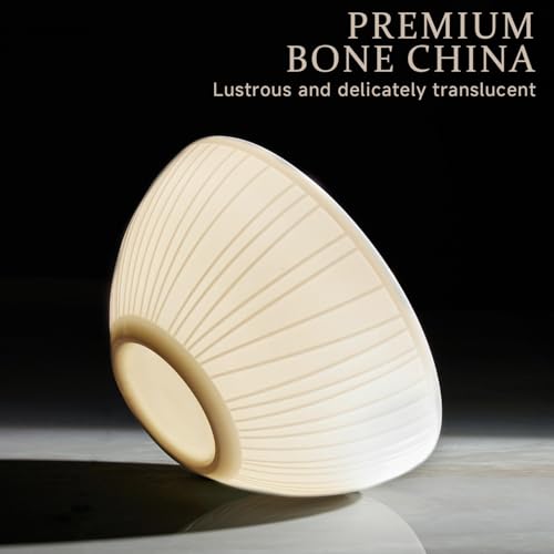 24Pc Textured White Bone China Set Service for 8