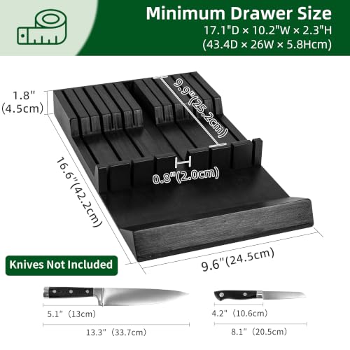 Bamboo Knife Drawer Organizer