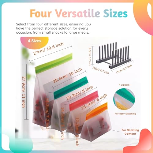 Reusable Food Storage Bags (10 Count)