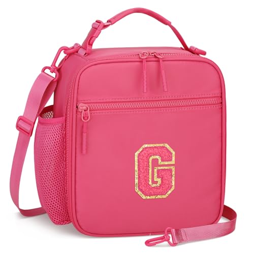 Initial Insulated Lunch Bag for Girls Kids