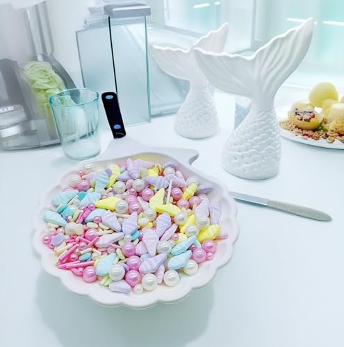 Ice Cream Sprinkles Candy Mix Size Edible Pearls Cake Decorations Cupcake Toppers Cookie Decorating Perfect for Wedding Party Valentine Halloween Christmas Supplies 4.58OZ (4.58 Ounce)