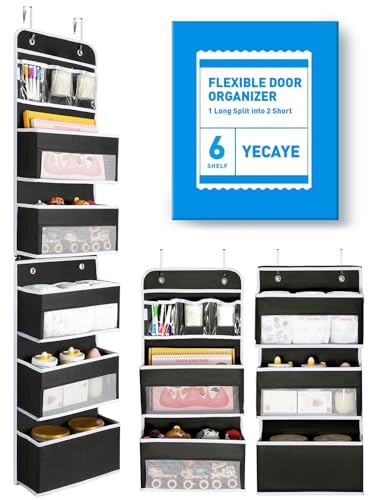 2-in-1 Over The Door Organizer for Nursery Closet Bathroom Dorm