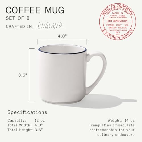 Cookware Coffee Mug Set of 8 (8 Count)