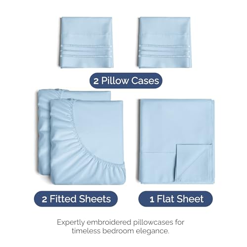 Split King Size 5 Piece Sheet Set