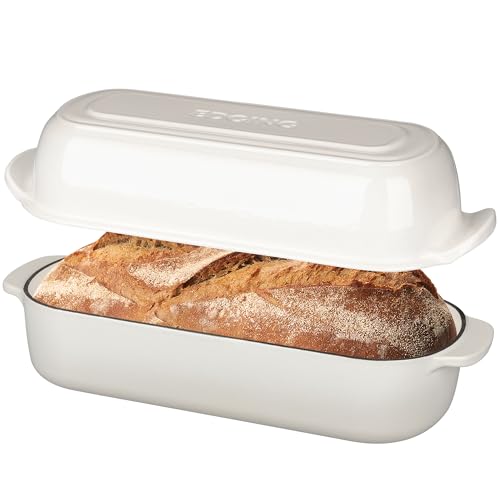 Enameled Cast Iron Loaf Pan with Lid