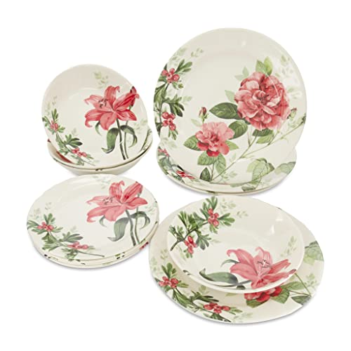 24 Piece Porcelain Dinnerware Set for 6