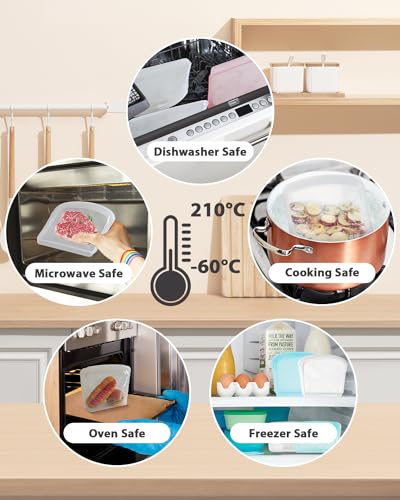 Reusable Silicone Storage Bag (6 Count)