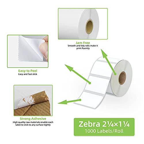 2.25" x 1.25" Direct Thermal Labels (12000 Count)