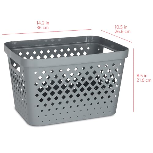 Plastic Storage Basket Set (6 Count)
