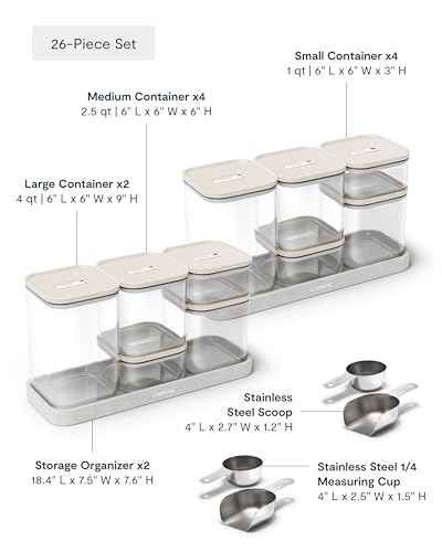 26 Piece Ultimate Airtight Glass Food Storage Containers with Lids