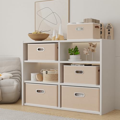 Foldable Storage Baskets for Shelves
