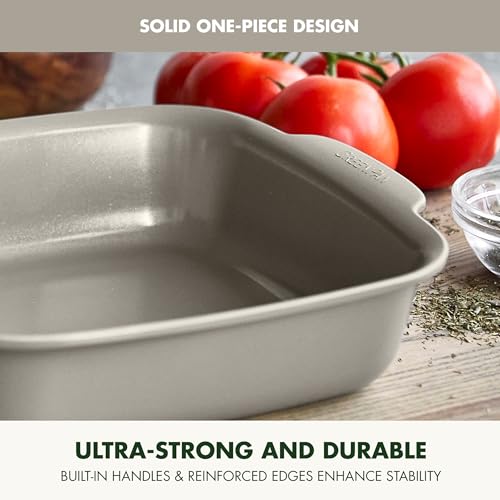 Premiere Ovenware Healthy Ceramic Nonstick 8" Square Cake Baking Pan