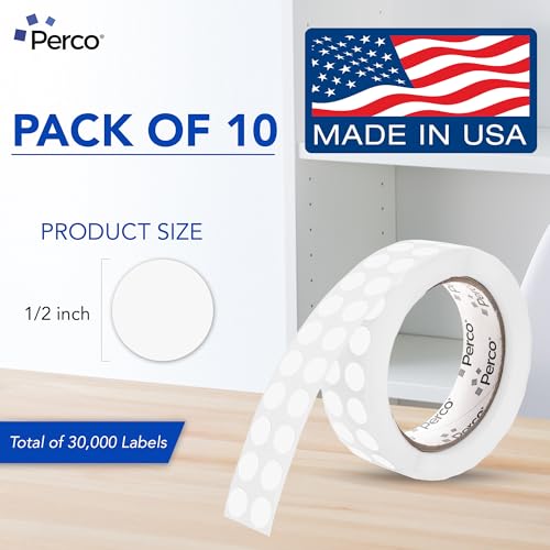 Clear Perforated Round Circle Dot Sticker 1 (10 Count)