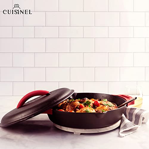 Cast Iron Skillet + Cast Iron Lid Set
