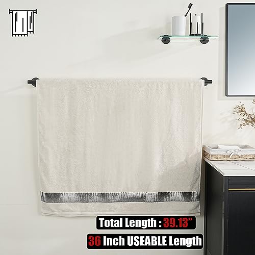 Bath Towel Bar Black