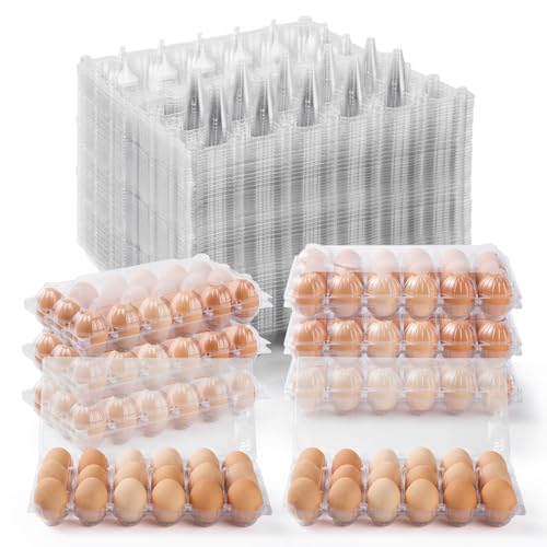 40PCS Plastic Egg Cartons 18 Count (40 Count)