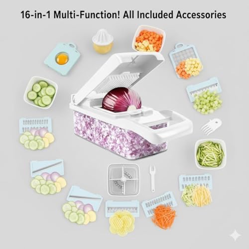 16 in 1 Vegetable Chopper