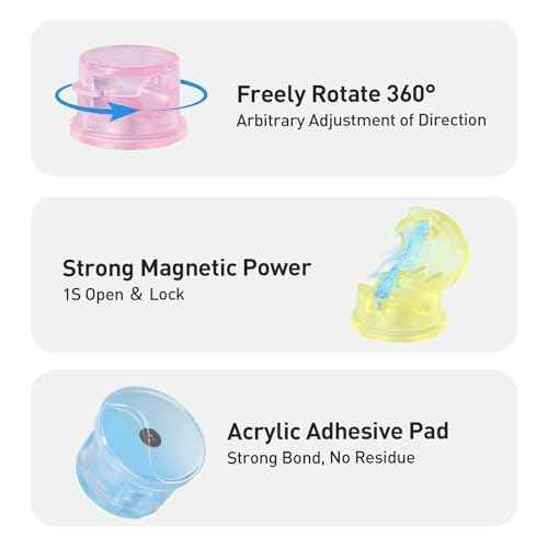 8 Pack Magnetic Cable Clips (8 Count)