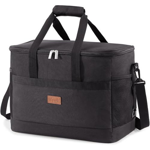 Cooler Bag 50 Cans Collapsible and Insulated Large Lunch Bag Leakproof Soft Cooler Portable for Camping (50 Count)
