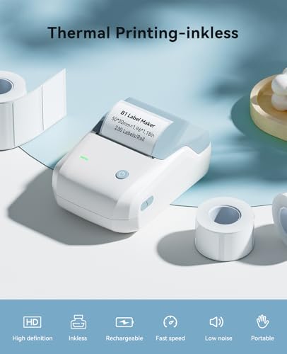 B1 Label Maker Machine with 3 Tapes